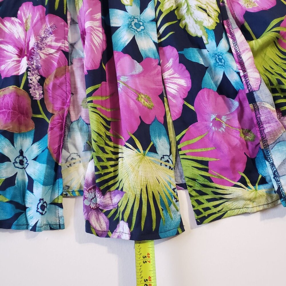 Vintage 90s Scarlett Floral‎ Maxi Dress Size13/14 Tropical Sleeveless Resort - Picture 4 of 7
